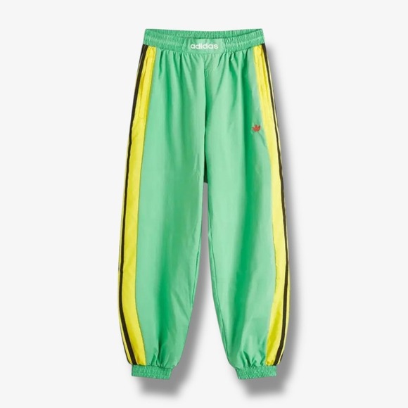 Adidas Originals Warm Up Retro Track Pants Green Yellow Men's Size Medium KA4579 - Picture 1 of 11